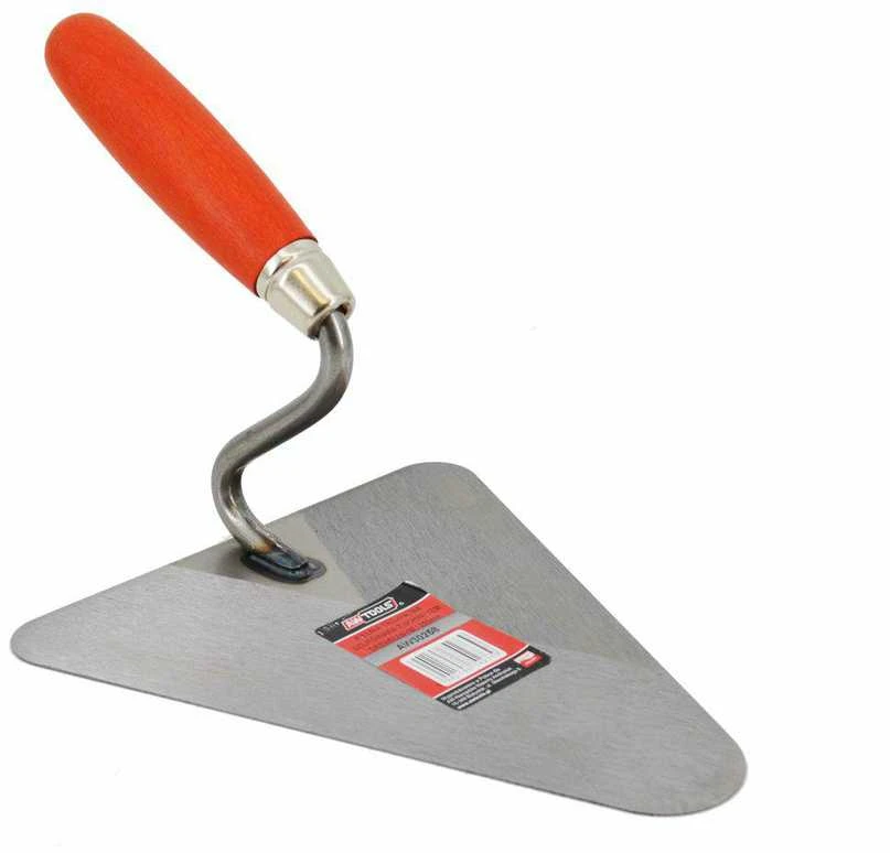 AW-Tools AWTOOLS trikampė mentele, šlifuota, 180 mm, MEDINĖ RANKENA