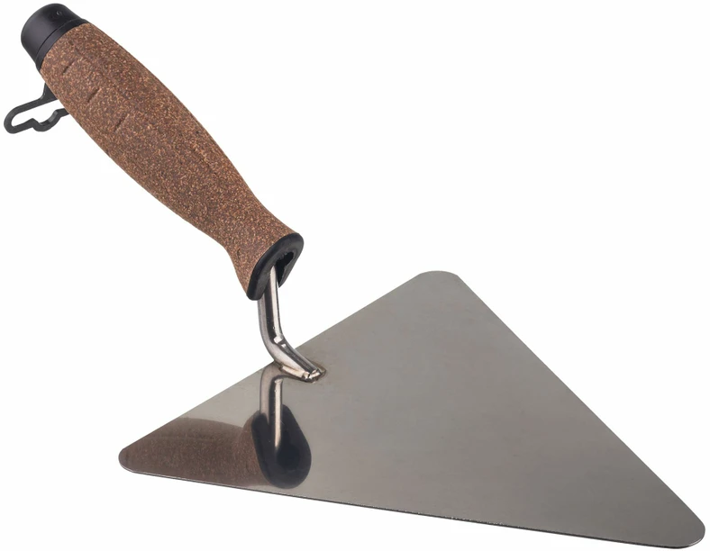 AW-Tools AWTOOLS TRIKAMPĖ NERŪDIJANČIO PLIENO MENTELĖ 200mm SU KORKINE RANKENA 1206K