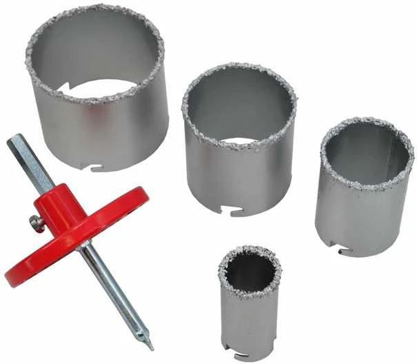 Grąžtas AW-Tools AWTOOLS TUNGSTEN KIUGČIŲ Pjūklai / 33-53-68-83mm / RINKINYS 6 vnt.