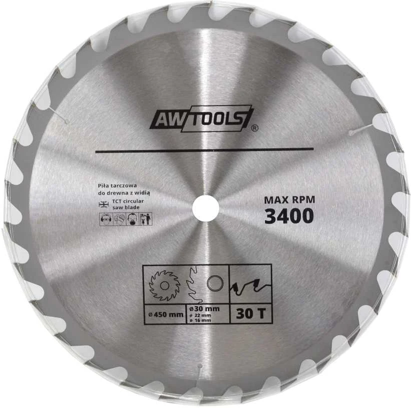 AW-Tools AWTOOLS WIDI diskinis pjūklas 200x30/22/16x24z