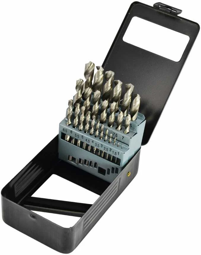 AW-Tools grąžtų rinkinys metalui HSS-G 25vnt. /1,0-13,0mm/