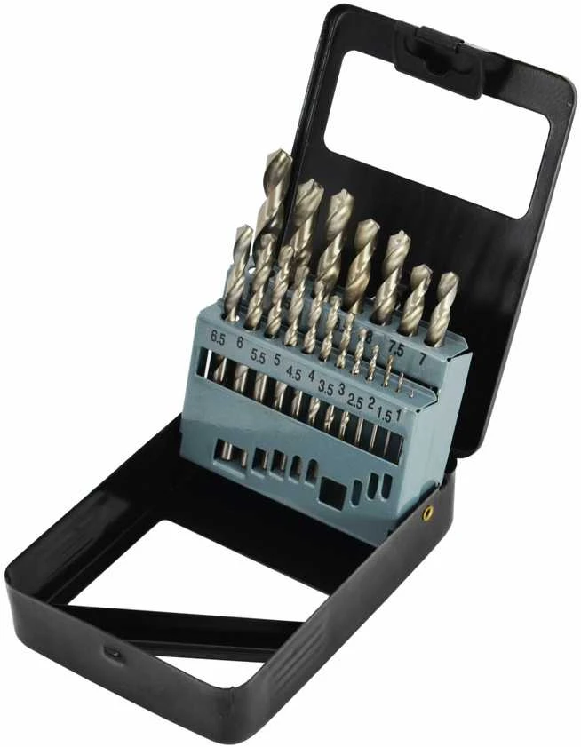 Grąžtas AW-Tools AWTOOLS WIERTŁA DO METALU HSS-G KOMPLET 19elem. /1,0 - 10,0mm/