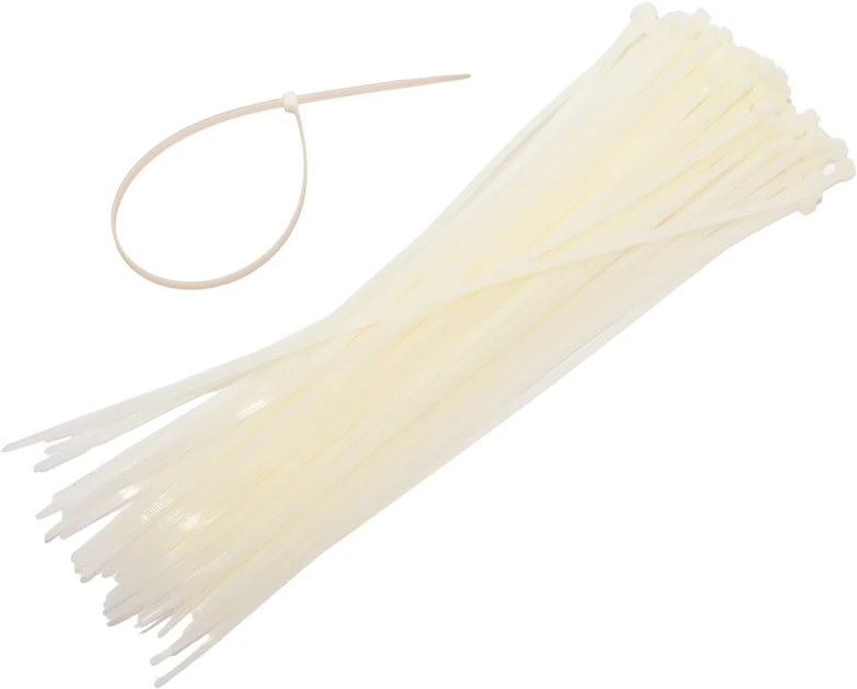 Grąžtas AW-Tools AWTOOLS PLASTIKINIS KABELIŲ SURIŠIKLIS Baltas 4,8×200/100vnt.