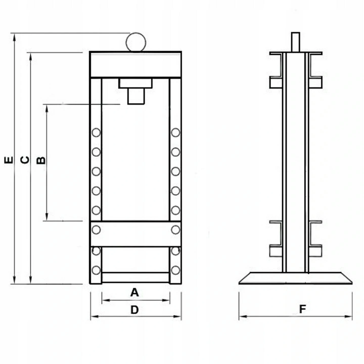 AW-Tools Hidraulinis presas AWTools AW20056; 0-910 mm; 12 t