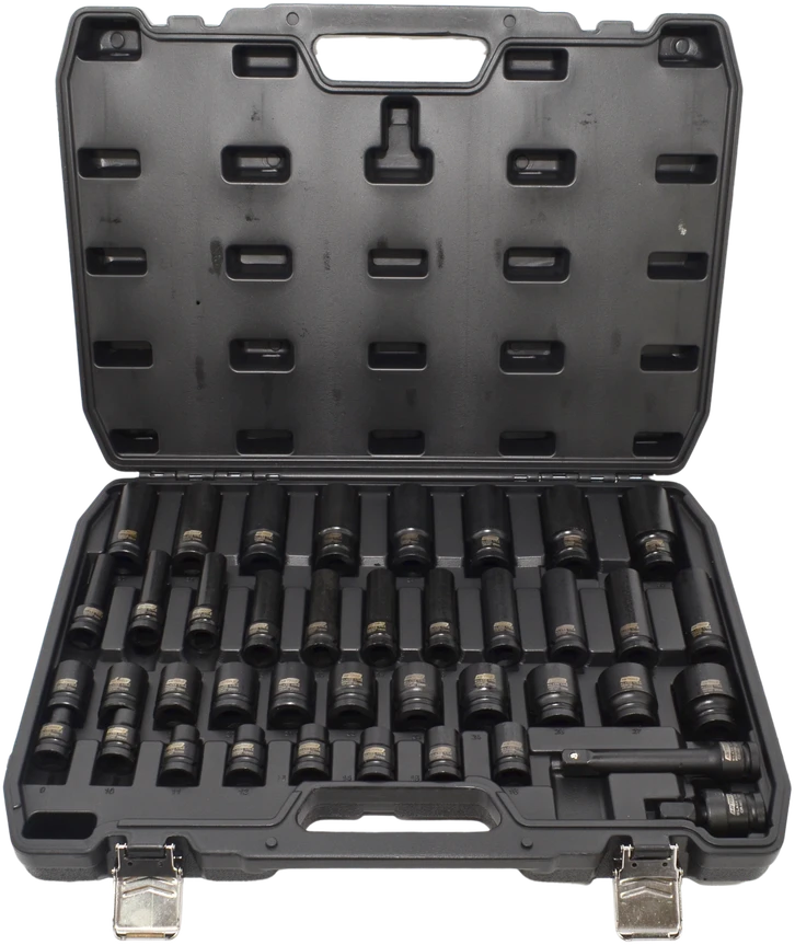 AW-Tools AWTOOLS SMŪGINIŲ GALVUČIŲ RINKINYS 1/2″ 40 vnt. TRUMPOS IR ILGOS Juodas LINE