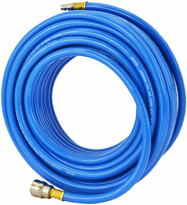 AW-Tools AWTOOLS Pneumatinė PVC žarna su greitojo jungimo jungtimi 12,5 mm x 15 m