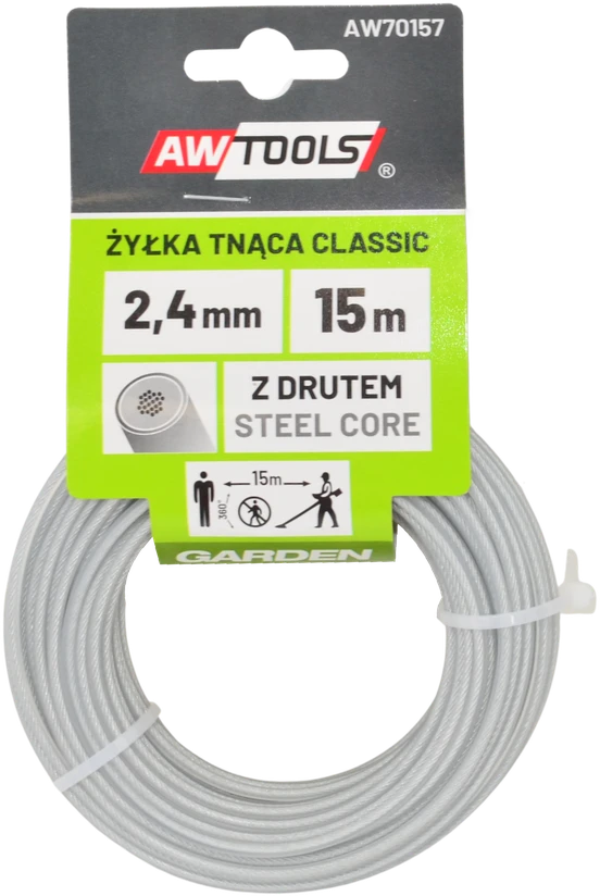 AW-Tools AWTOOLS PJOVIMO VALAS CLASSIC 2,7x15m / APVALUS SU ŠERDIMI