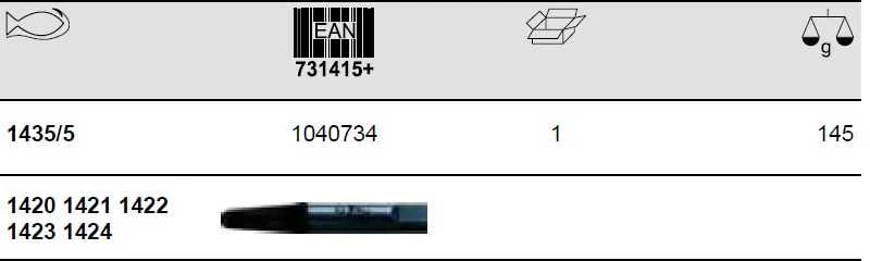 Bahco Nulūžusių varžtų ištraukiklių rinkinys M3-M18 5 pcs