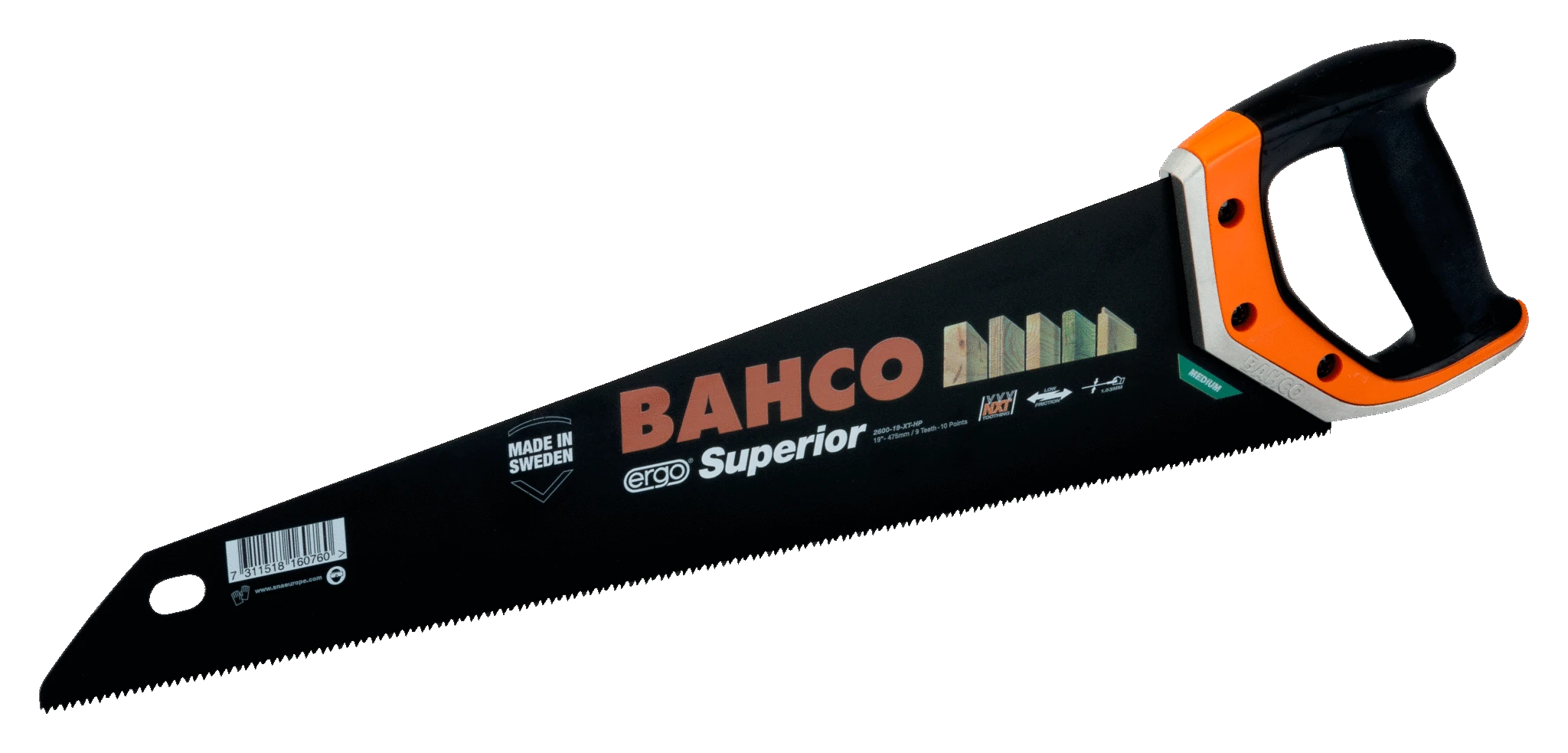 Pjūklas medžiui Superior 19" 475mm NXT9/10 Bahco
