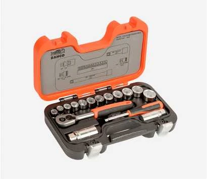 Bahco Galvučių rinkinys 3/8",1/4" priedai, 34vnt. „Dynamic-Drive“ profilis