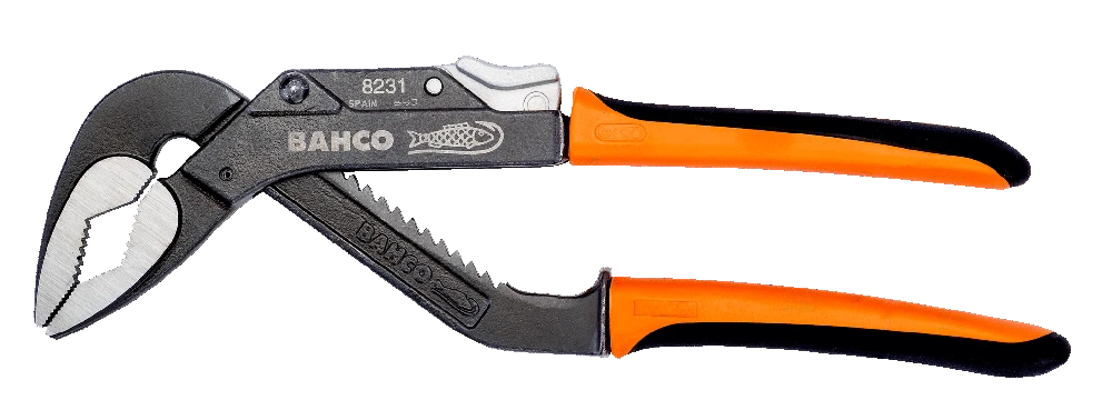 Bahco Reguliuojamos santechninės replės Ergo 225mm, max 51mm, greitas fiksavimas