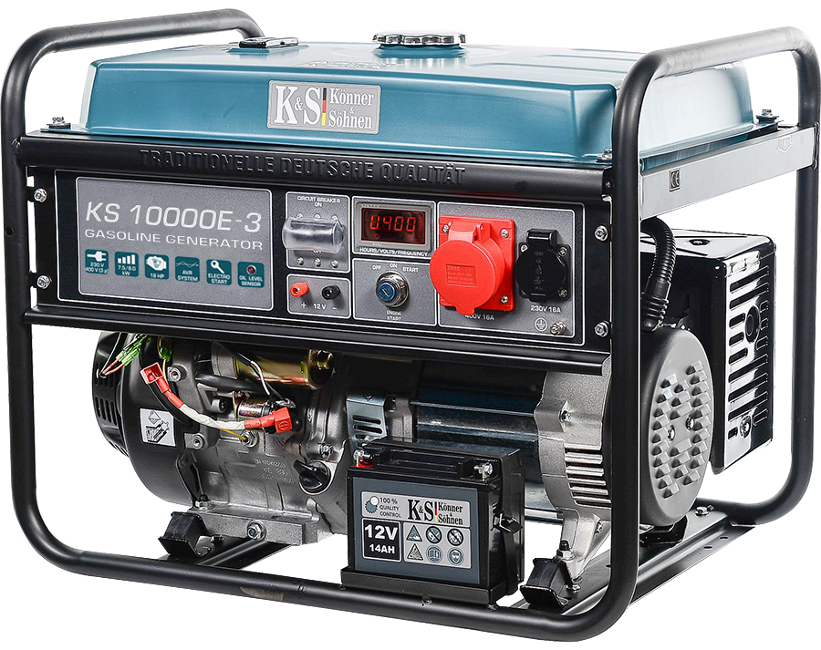 Benzininis generatorius Könner & Söhnen KS 10000E-3 7,5kW 230/400V