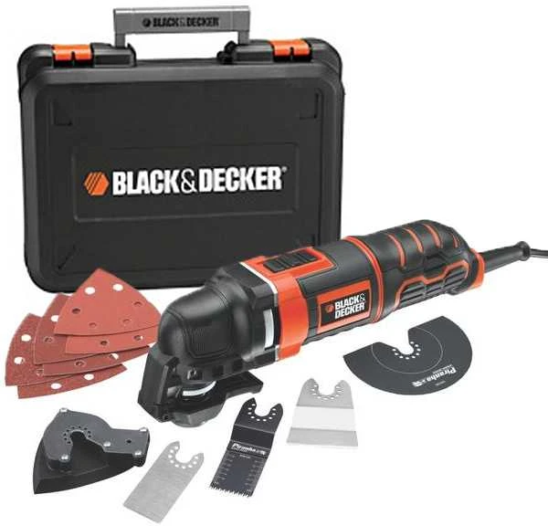 Black & Decker Juodas & Decker Daugiafunkcis elektrinis įrankis MT300KA + 11 priedų, Juodas & Decker