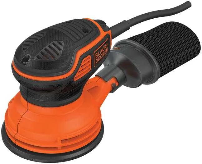Black & Decker Juodas & Decker Ekscentrinis šlifuoklis KA199 240 W 125 mm, Juodas & Decker
