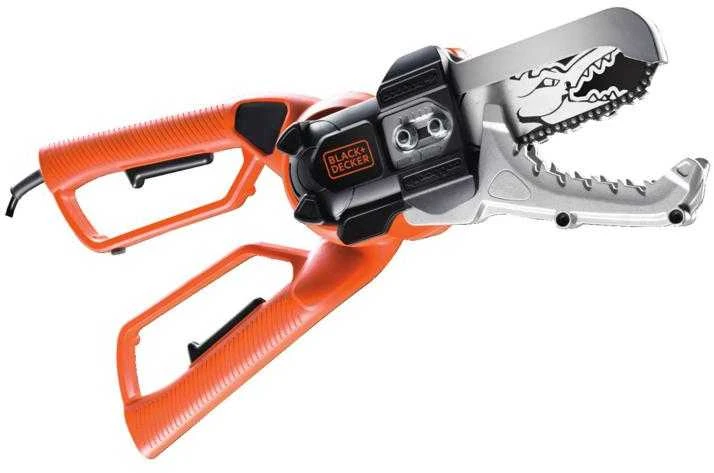 Black & Decker Juodas + DECKER GRANDININIS PJŪKLAS ALLIGATORIUS 550W 15cm