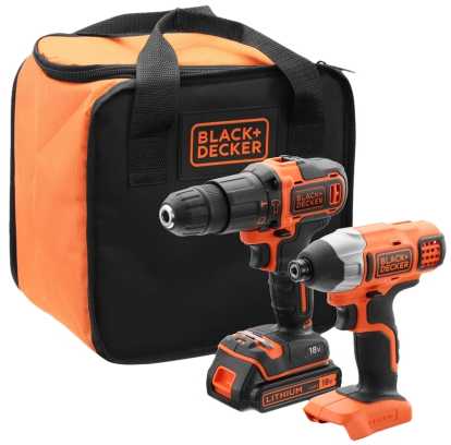 Black & Decker Rinkinys narzędzi Juodas & Decker BCK21S1S-QW