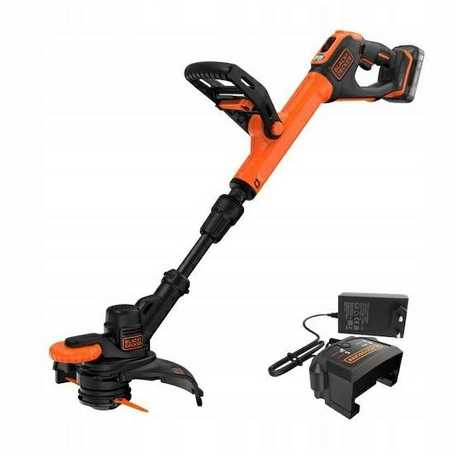 Black & Decker Juodas & Decker Akumuliatorinė žoliapjovė su 25 cm ašmenimis, 18V, Juodas & Decker [BCSTR918D1-QW] 2,0Ah