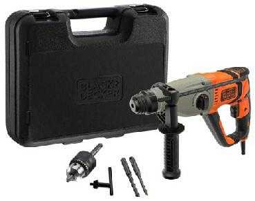 Grąžtas Black & Decker Juodas & Decker Perforatoriai Juodas & Decker BEHS02K-QS; 2,2 J; 800 W; SDS-plus