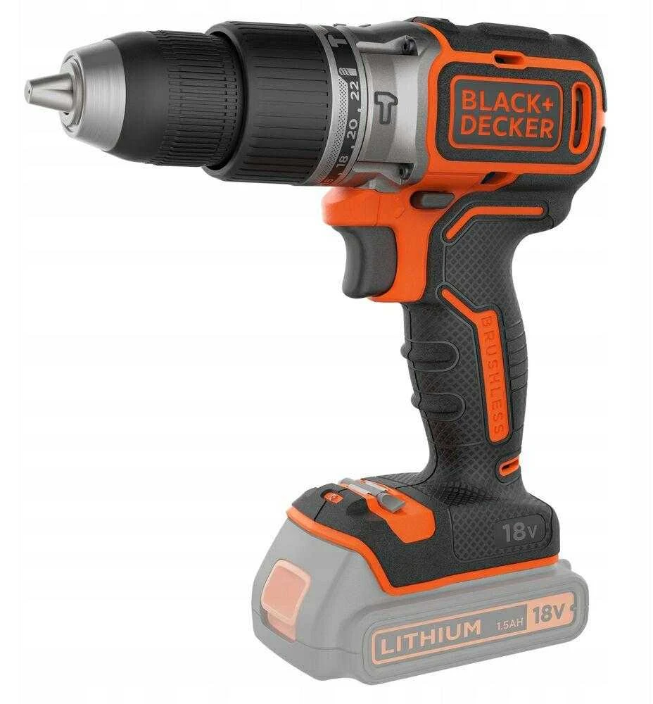Black & Decker Juodas & Decker Suktuvas-gręžtuvas Juodas & Decker BL188N-XJ; 18 V (be akumuliatoriaus ir pakrovėjo)