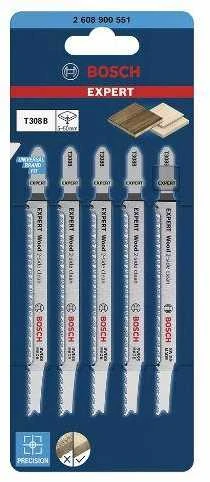 Bosch 5 siaurapj.pjūkleliai T308B Wood 2-side clean