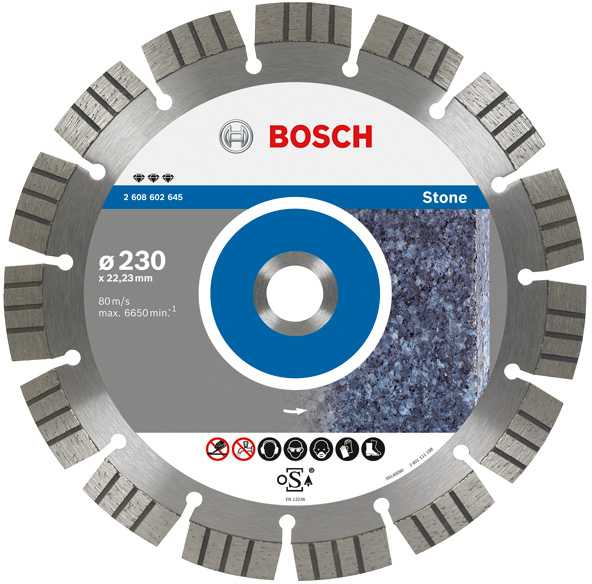 BOSCH DIAMOND DISKAS 150x22 SEG AKMENIS