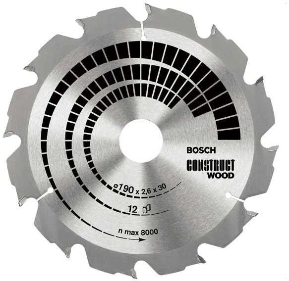 „Bosch PRO Construct“ mediena 190x20x2,6/1,6x12T