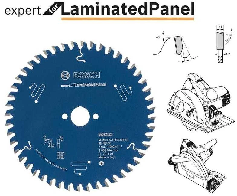 Pjovimo diskas Bosch Expert for Laminated Panel 2608644127; 160x20 mm; Z48
