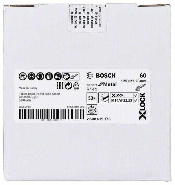 Bosch X-LOCK šlifavimo diskai Expert Metal, D 125; K 60