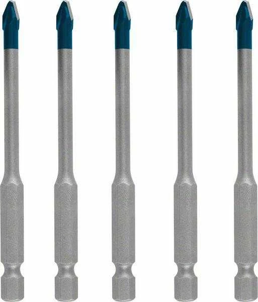 Grąžtas Bosch HEX-9 HardCeramic 5x90 mm, 5 vnt.