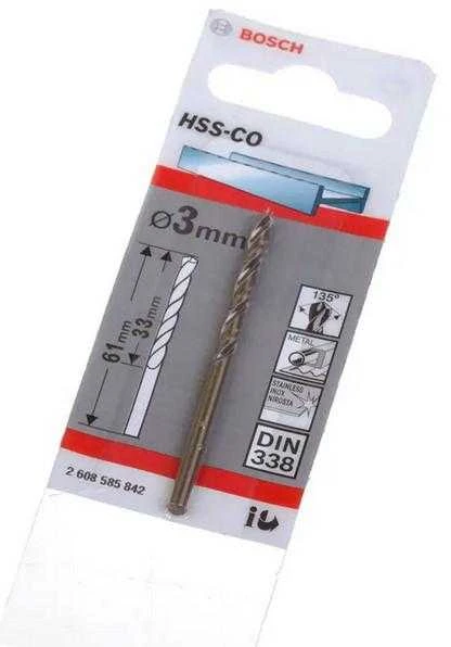 Bosch HSS-Co grąžtas metalui 3,2mm, 1 vnt.