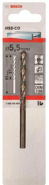 Bosch HSS-Co grąžtas metalui 6,8mm, 1 vnt.