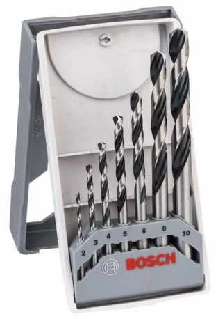 Bosch HSS spiralinių grąžtų „PointTeQ“, 6 dalių rinkinys 2–8 mm (2608577346)