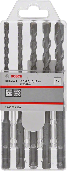 BOSCH GRĄŽTAS SDS PLUS-1 RINKINYS 6/6/8/10/12