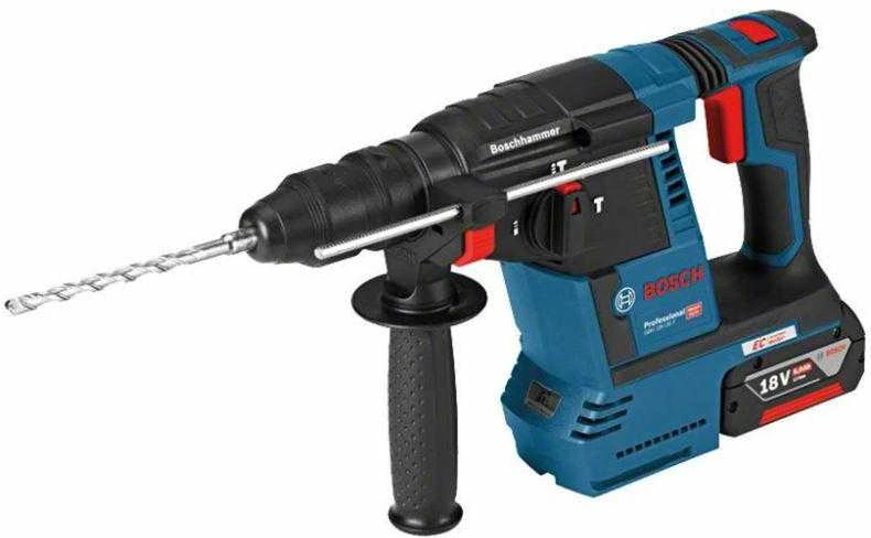 Perforatorius Bosch GBH 18V-26 F Professional; 2,6 J; SDS plius; 2x5,0 Ah akum. + L-BOXX 136