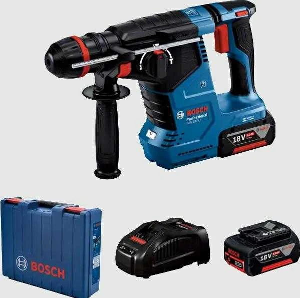 Bosch GBH 187-LI perforatoriaus rinkinys su akumuliatoriais ir dėklu