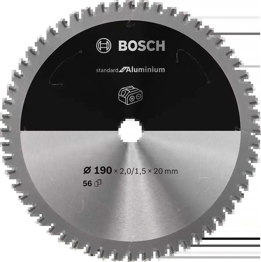 Pjovimo diskas Bosch Standard for Aluminum 2608837770; 190x20 mm; Z56