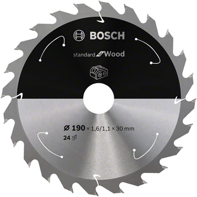 Bosch Standard for Wood 190x30x1,6/1,1x24T
