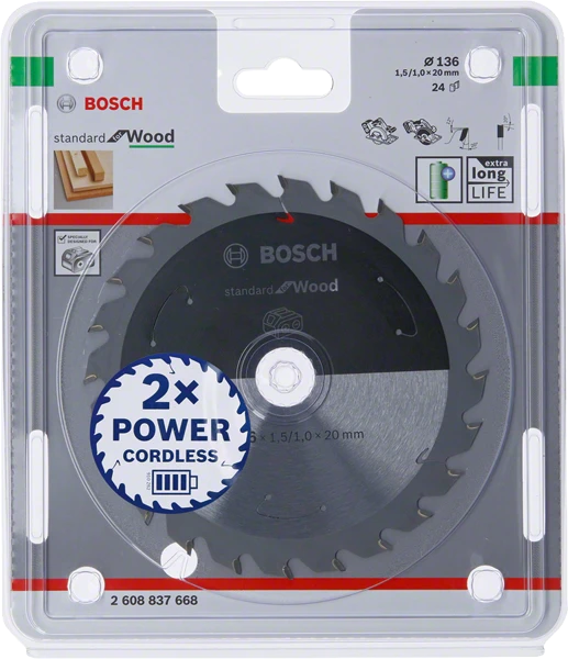 BOSCH Pjūklas STANDARTINIS MEDIENAS ACCU 136x20x24z