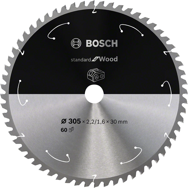 Pjovimo diskas Bosch Standard for Wood 2608837742; 305x30 mm; Z60
