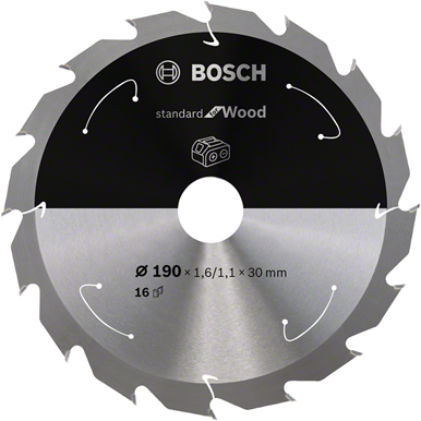 Bosch Standard for Wood 190x30/20x1.6/1.1x16T