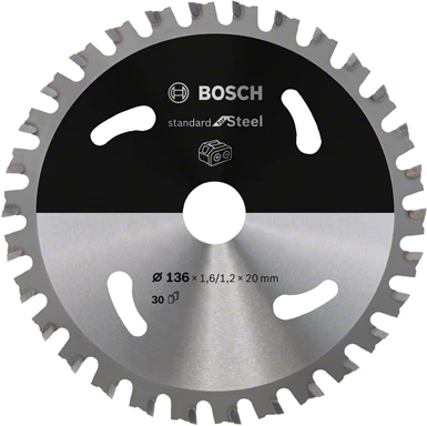 „Bosch PRO for Steel“ akumuliatorinis 136x20x1.6/1.2x30T