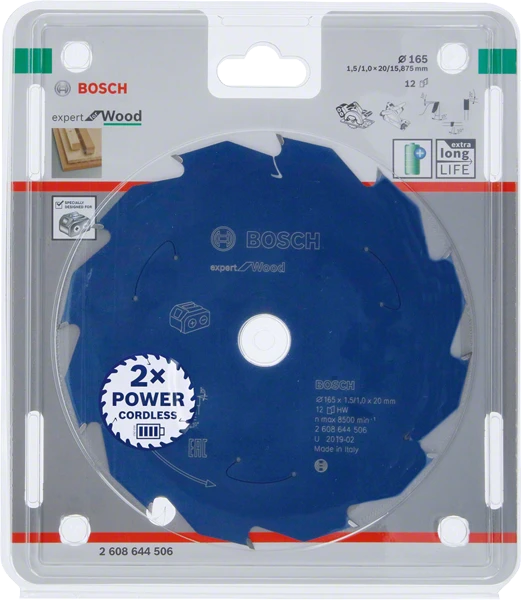 Bosch Expert for Wood 165x20x1,5/1x12T