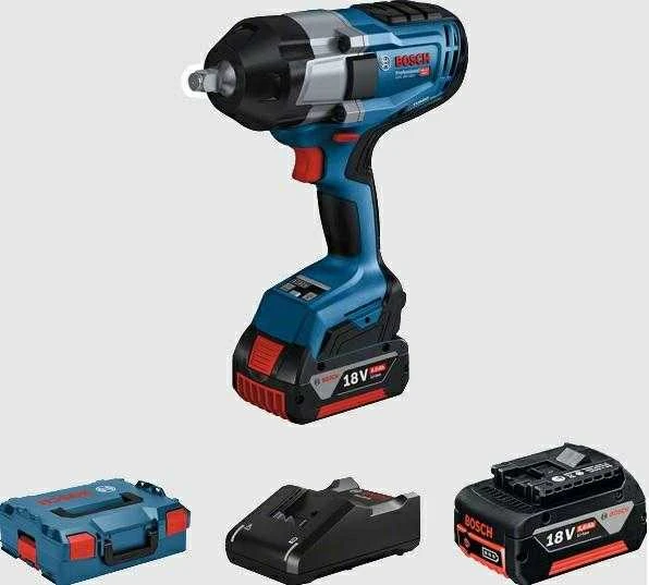 Smūginis veržliasūkis Bosch GDS 18V-1000; 18 V; 2x5,0 Ah akum.