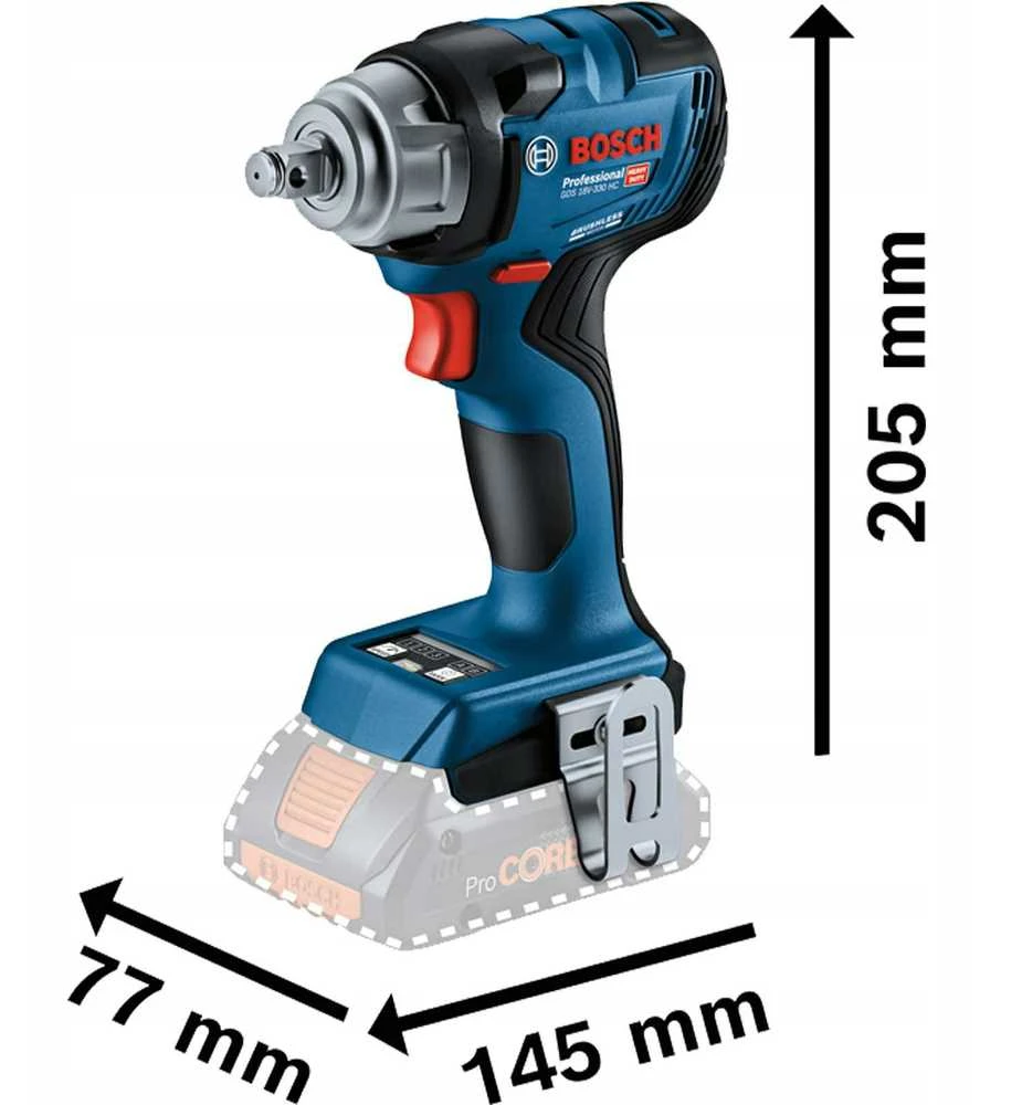 Bosch GDS 18V-330 HC, Solo kartonas