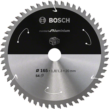 BOSCH STANDARTINIS Pjūklas ALU 165x20x54 su ACCU