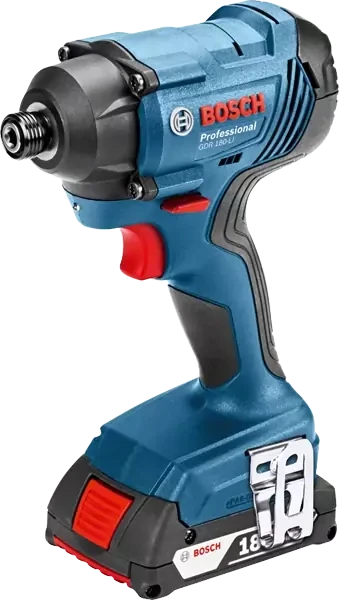 Smūginis veržliasūkis Bosch GDR 180-LI; 18 V; 2x2,0 Ah akum.