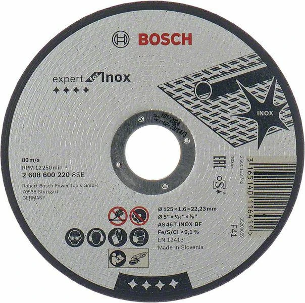 Bosch PRO Pjov.diskas INOX 125x22x1,6 mm