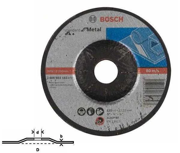 Bosch Šlif.diskas Standard 125X22X6 mm