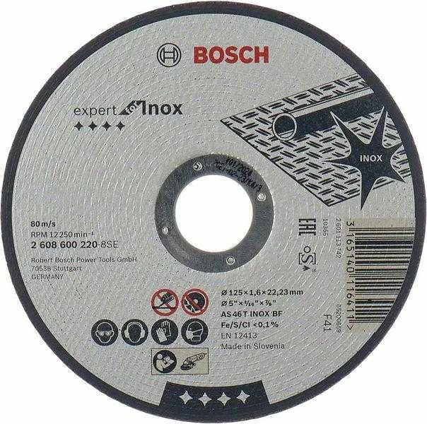 Bosch Pjov.diskas INOX 125x22x1,6 mm