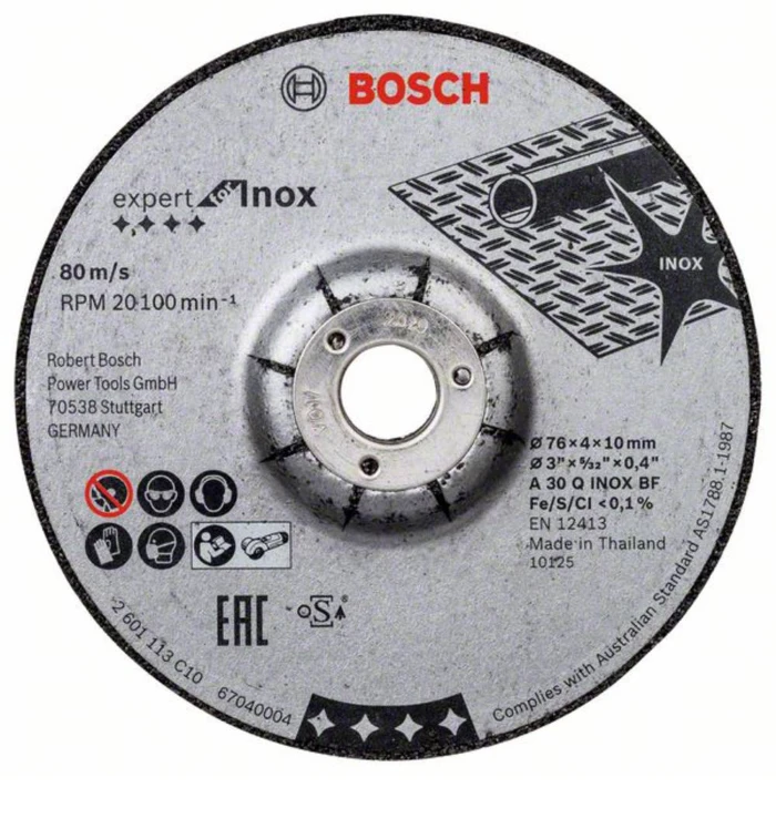 Bosch Šlifavimo diskas 76 x 4 x 10 mm, 2 vnt.